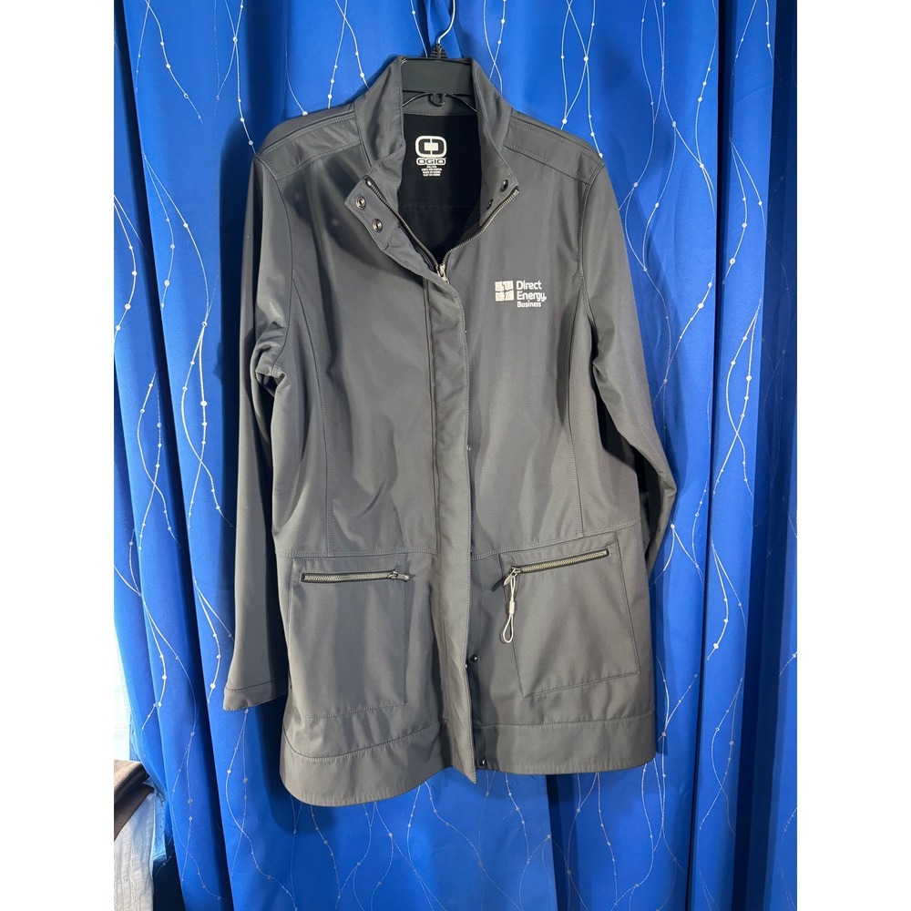 OGIO Direct Energy Business Softshell Jacket Men"s Gray Full Zip Work Outerwear